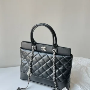 Chanel Caviar Quilted Bi Coco Large Shopper Tote