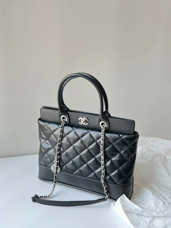 Chanel Caviar Quilted Bi Coco Large Shopper Tote