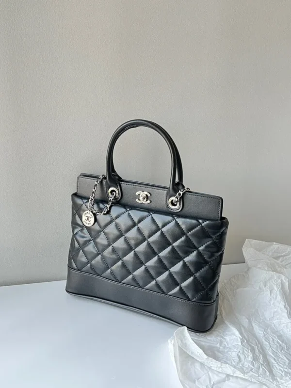 Chanel Caviar Quilted Bi Coco Large Shopper Tote 2