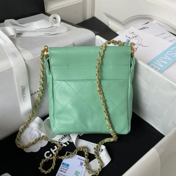 Chanel Colored Gemstone Chain Bucket Bag 2