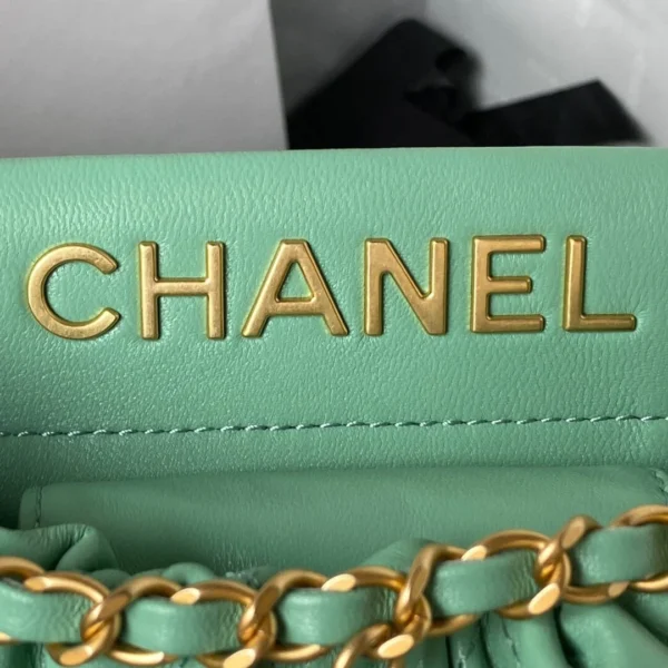 Chanel Colored Gemstone Chain Bucket Bag 5