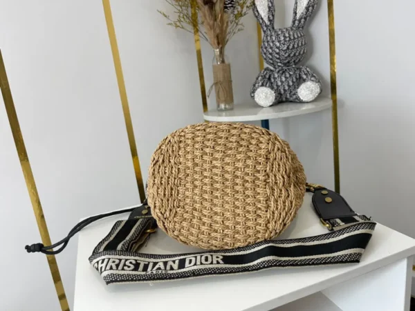 Dior Wicker Bucket Bag 3