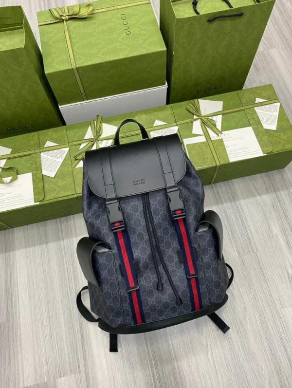 Gucci GG Supreme Black Backpack