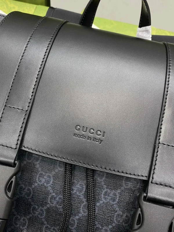 Gucci GG Supreme Black Backpack 5