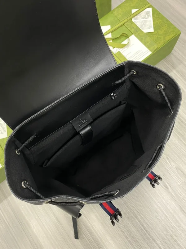 Gucci GG Supreme Black Backpack 9