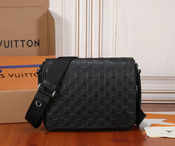 Louis Vuitton Black Damier Infini District