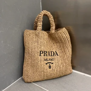 Prada New Fiber Papyrus Weaving Bag