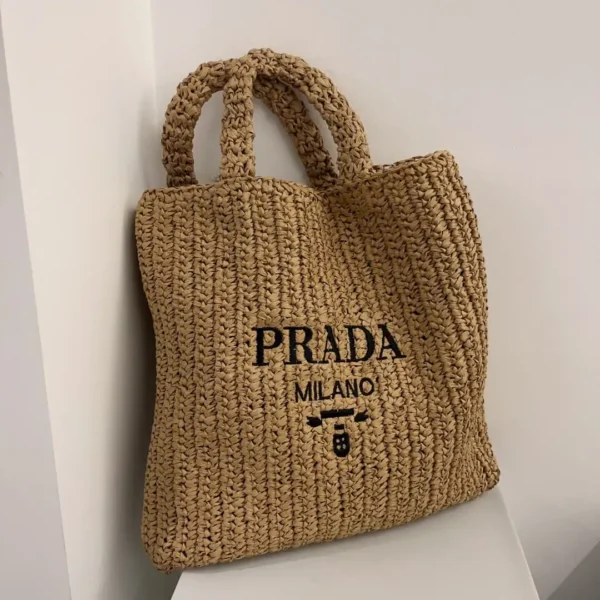 Prada New Fiber Papyrus Weaving Bag 3