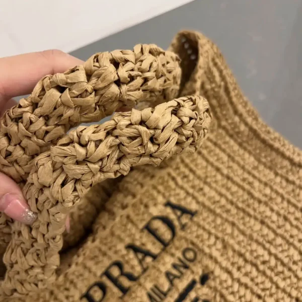 Prada New Fiber Papyrus Weaving Bag 4
