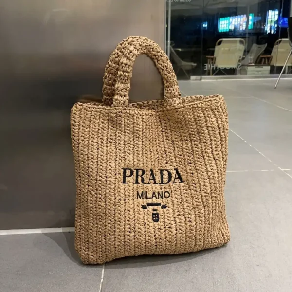 Prada New Fiber Papyrus Weaving Bag 5