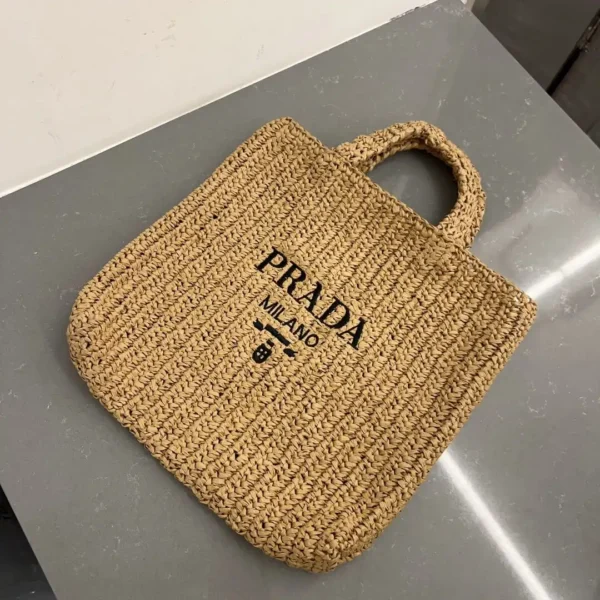 Prada New Fiber Papyrus Weaving Bag 6