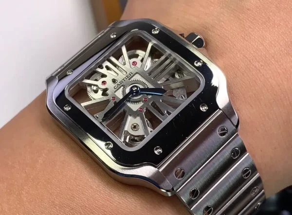 Santos De Cartier Skeleton Watch