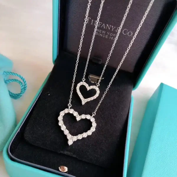 Tiffany Hollow Love Necklace